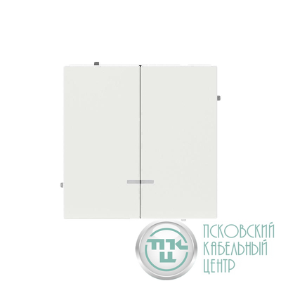 Переключатель 2-кл. KANT с подсветкой бел. магнолия DKC 7000144