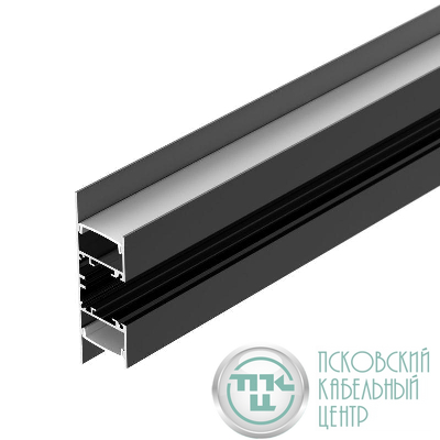 Профиль WALL-2575-DUAL-2000 ANOD BLACK L2000 алюм. Arlight 052332