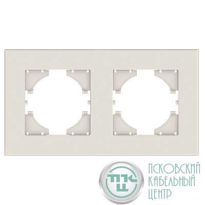 Рамка 2-местн. City беж. GUSI С1112-003