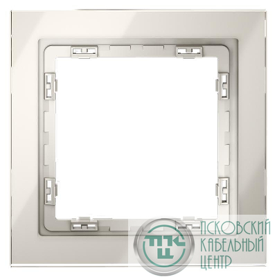 Рамка 1-м S70 стеклян. кашемир Voltum VLS110103