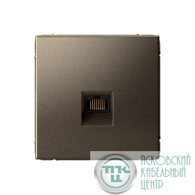 Розетка компьютерная ArtGallery RJ45 кат.6A механизм мокко SE GAL000686