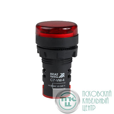 Индикатор напряжения OptiSignal Compact D22 С7-VM-4 красн. 20-500В AC AD22VM КЭАЗ 362189
