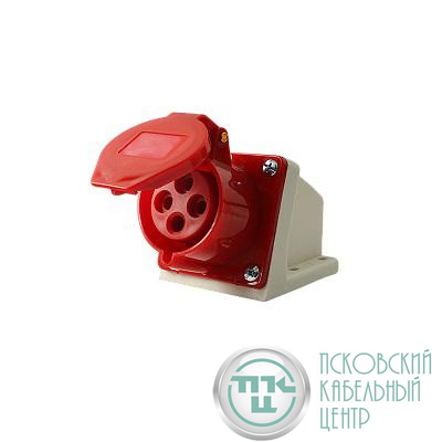 Розетка стационарная ОП PPC 114 16А 4п 3PPE 380В IP44 JazzWay 5072657
