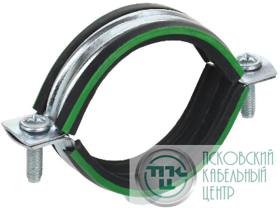 Скоба двухкомпонентная с резин. уплотн. d39-46мм метал. ELASTA IEK ET-MP40D-SK-039-02-070