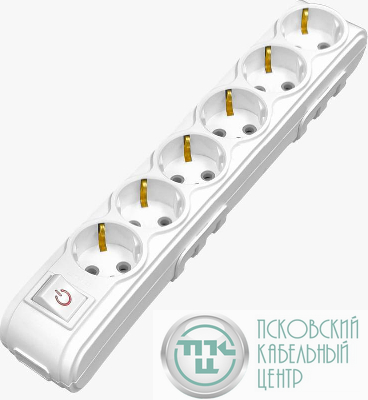 Колодка 6-м с защитой от детей MOTTO с/з и выкл. ARVIA 35 01 1006 500