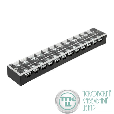 Блок зажимов клеммный БЗН ТВ-4512 4.0кв.мм 45А 12 пар Rexant 11-2158