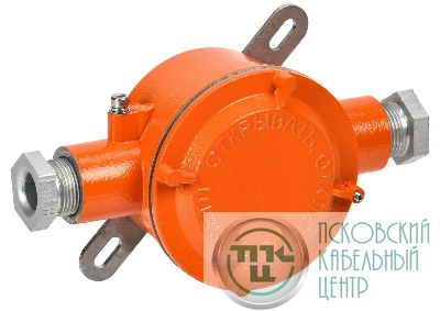 Коробка взрывозащищенная ВРК-21-24-1-d с 2 вводами IEK VRK11-34-2-24-D