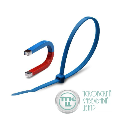 Хомут кабельный КСС "Magnetic" 3х100 син.(уп.100шт) Fortisflex 87102