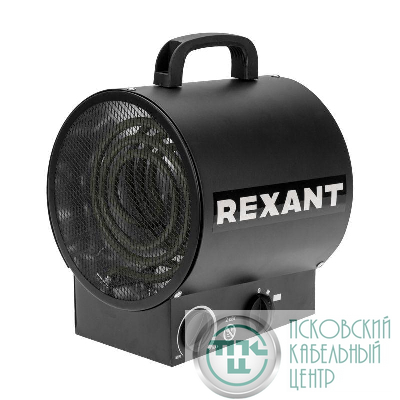 Пушка тепловая электрическая круглая прямоугольная подставка ТЭН 2кВт Rexant 60-0036