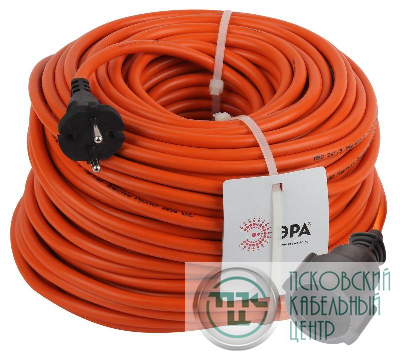 Удлинитель-шнур 1х50м без заземл. 16А IP20 UPx-1-2х1.5-50m ПВС 2х1.5 (бухта) Эра Б0046809