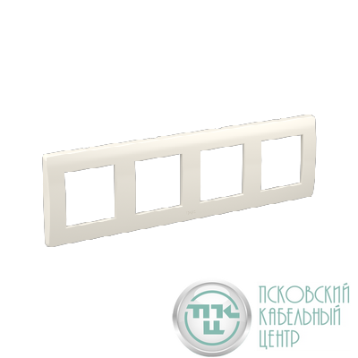 Рамка 4-м 4х2мод. Brava бел. RAL9010 DKC 75014W