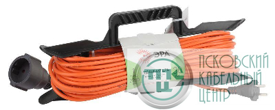 Удлинитель-шнур на рамке 1х30м без заземл. 10А IP20 UFx-1-2х1.0-30m ПВС 2х1 Эра Б0043041