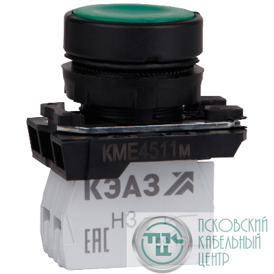 Кнопка КМЕ4501м-красный-0но+1нз-цилиндр-IP54 КЭАЗ 273452