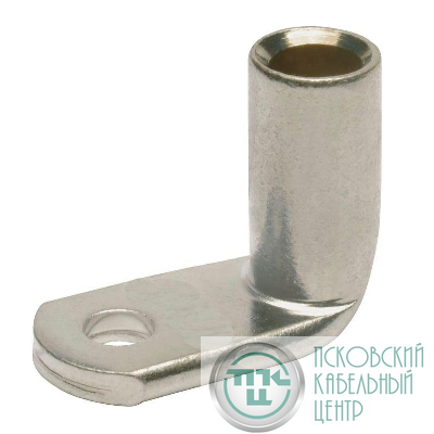 Наконечник ТМЛ под пайку листовой изогнутый под 90град. 16кв.мм М2 под винт d6мм (уп.100шт) DKC 2E76C
