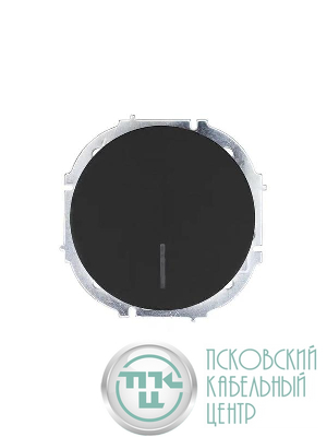 Выключатель 1-кл. СП OSEN 10А IP20 с подсветкой механизм черн. бархат LEZARD 743-4288-111