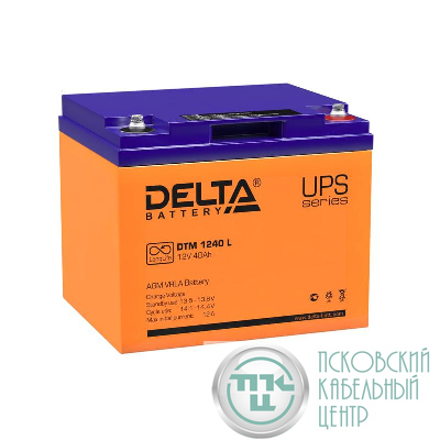 Аккумулятор UPS 12В 40А.ч DTM 1240 L Delta 4614010640008
