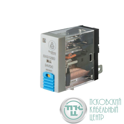 Реле 12А 1CO 24В DC тест кнопка LED SE SXG12BD
