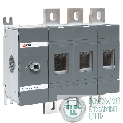 Рубильник 3п 2000А без рукоятки управления TwinBlock EKF tb-s-2000-3p