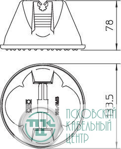 Держатель проволоки d10мм для плоской кровли Тип:165 MBG RD10 OBO 5218675