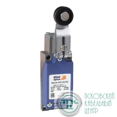 Выключатель концевой OptiLiS D4V-8104Z рычаг метал. с роликом пластик. XCKP2118P16 КЭАЗ 365290