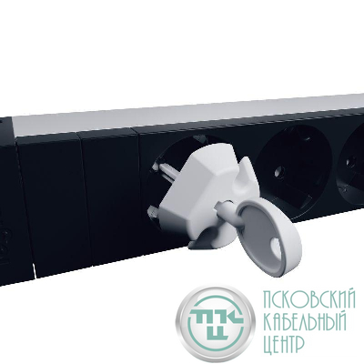 Набор заглушек блокировочных для блоков распр. питания (PDU) нем. стандарт плюс ключ (уп.6шт) Leg 646890