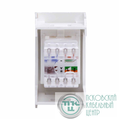 Розетка компьютерная 1-м 1мод. Viva RJ45 кат.5E бел. DKC 45038