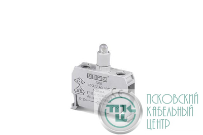 Блок-контакт подсветки с красн. светодиодом 12-30В перем. и пост. тока EMAS CK6