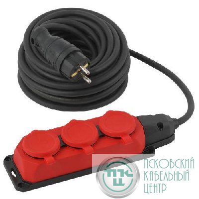 Удлинитель 3х10м с заземл. IP44 КГ 3х1.5 каучук UK-3e-3x1.5-10m-IP44(KG) Эра Б0057580