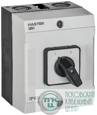 Переключатель кулачковый 10А (сх. 54) в боксе стандартная рукоятка IEK MI-CS20-010-054