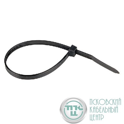 Хомут кабельный 4.8х180 нейл. черн. (уп.100шт) EKF plc-cb-4.8x180