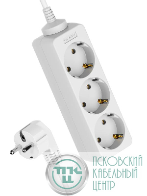 Удлинитель 3х3м с заземл. 16А IP20 ПВС 3х1 КОСМОС YKsm3m-3g-Z(K)