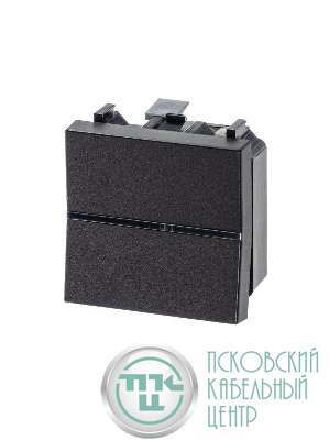 Механизм выключателя 1-кл. с клавишей 2мод. Zenit антрацит ABB 2CLA220100N1801