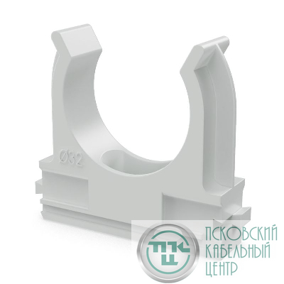 Держатель для труб (клипса) d32мм полистирол Промрукав PR.02732