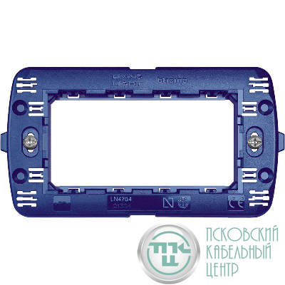 Суппорт 4мод. LivingLight 137х72мм крепл. на винтах Leg BTC LN4704