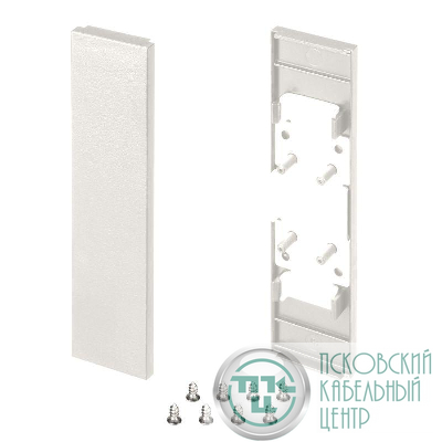 Заглушка SL-LINE-25100-DUAL WHITE глухая пластик (комплект) Arlight 043125