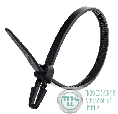 Хомут кабельный нейлоновый с анкером черн. 4.8х200 (уп.100шт) TOKOV ELECTRIC TKE-HNB-4.8-200-B/100