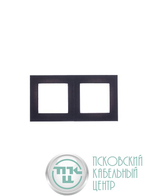 Рамка Levit 2п антрацит/дым. черн. ABB 2CHH015020A6063