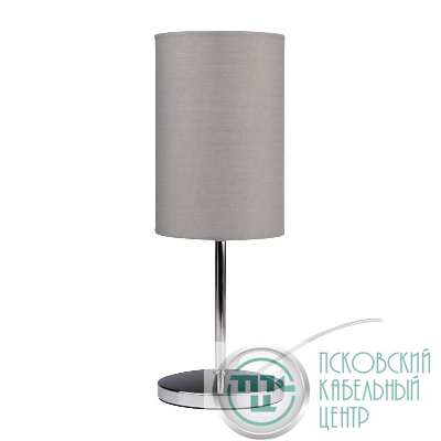 Светильник настольный JH3-01-gy E14 IP20 110х110х310мм метал.; ткань; PVC-пластик сер. JazzWay 5062368