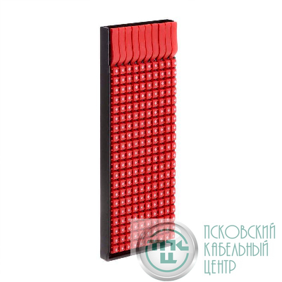 Маркер для кабеля сечением 4-6мм символ „+” красн. DKC MKSPRS3