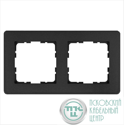 Рамка 2-м G-Flex антрацит Jasmart G1102B