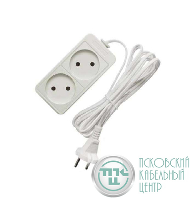 Удлинитель 2х3м без заземл. 10А IP20 2.2кВт ПВС Союз 481S-1203