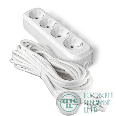 Удлинитель 4х10м с заземл. IP20 Е-304А ПВС 3х1.5 Universal 1733