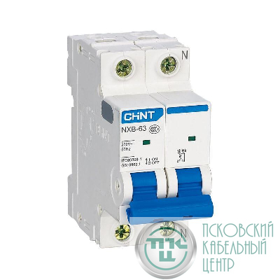 Выключатель автоматический модульный 2п (1P+N) B 16А 6кА NXB-63 (R) CHINT 814079