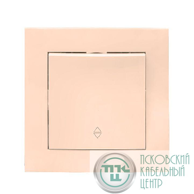 Переключатель проходной 1-кл. СП Валенсия 10А IP20 крем. PROxima EKF EWV10-025-20