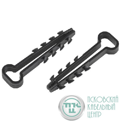 Дюбель-хомут 6-12мм для плоского кабеля NO-225-209 черн. (уп.50шт) Эра Б0066281