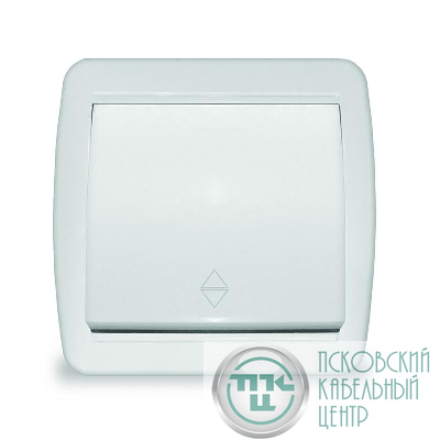 Переключатель проходной 1-кл. ОП Клио 10А IP44 бел. UNIVersal К2230