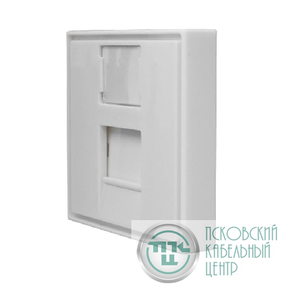 Панель лицевая 1 порт 45х45 Keystone шторка (DIY) SUPRLAN 10-0304-1