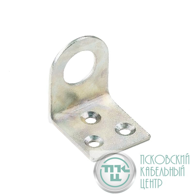 Проушина для навесн. замков 70х33 (2мм) Г-обр. цинк d18мм (уп.2шт) Киров 13 292