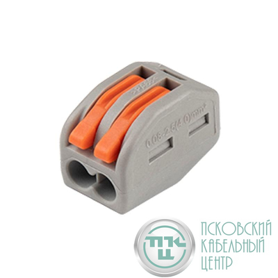 Клемма монтажная рычажного соединения PTC-2P 222-412 450В 32А 0.08-2.5(4.0)кв.мм JazzWay 5050792