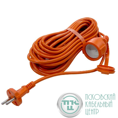 Удлинитель-шнур 1х10м без заземл. 6А IP54 УШ-6 ПВС 2х0.75 Universal 9631997